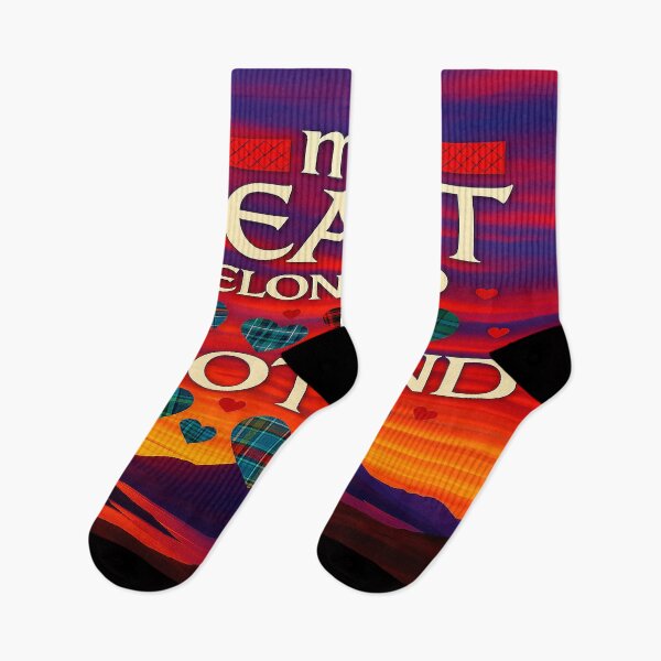 Item preview, ? My Heart Belongs to Scotland – Bold Modern Celtic Tartan Art Design designed and sold by MacksMerch.