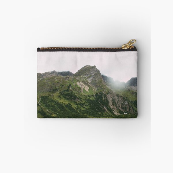 Item preview, Green alpine valley with views of mountain huts designed and sold by rhosbahu.