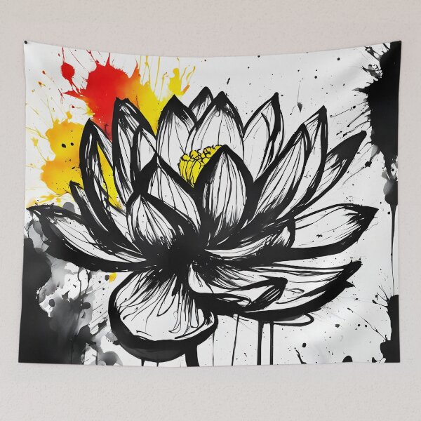Item preview, Sketch Lotus Blossom designed and sold by Sharon Schwalbe.