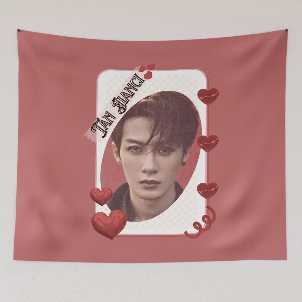 Item preview, Tan Jianci (檀健次) Chinese Actor Cdrama Chinese Entertainment Card Red Aesthetic Collage Design designed and sold by AJUNICE STUDIO.