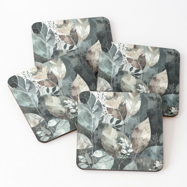 Item preview, Contemporary Cubism: Elegant Leaves designed and sold by J Marielle Designs.