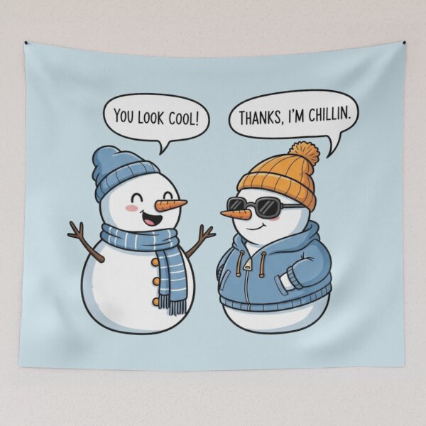 Item preview, Cool Snowman Friends designed and sold by LyssasMindArt.