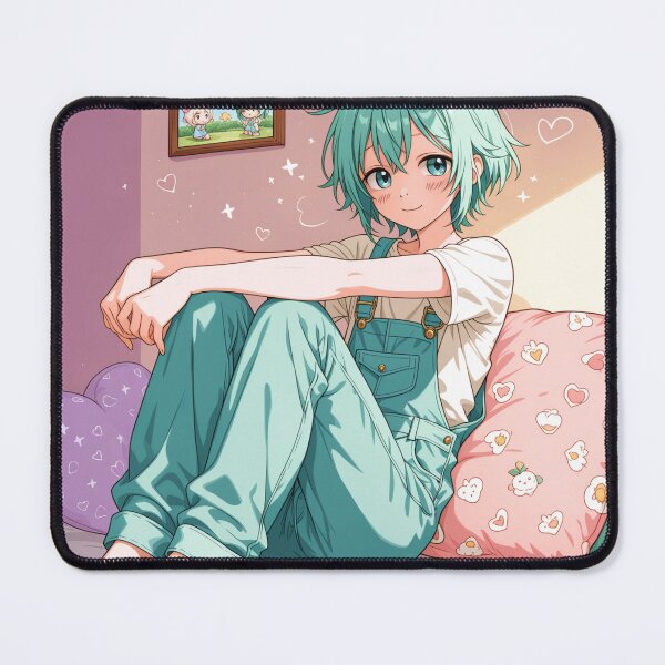 Item preview, Mint-Haired Cozy Femboy designed and sold by AmaiDoStudio.