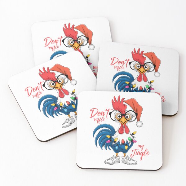 Item preview, Funny Rooster Christmas Tee | Don’t Ruffle My Jingle Holiday designed and sold by LightCoverSame.