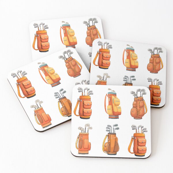Item preview, Modern design orange golf bags designed and sold by MKV Design.