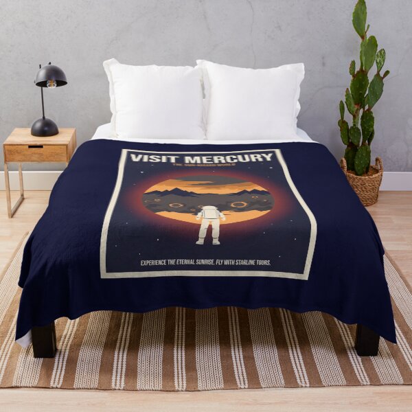Item preview, Visit the Solar System, Mercury -- Retro-Futuristic Space Travel Poster designed and sold by WertyShop.