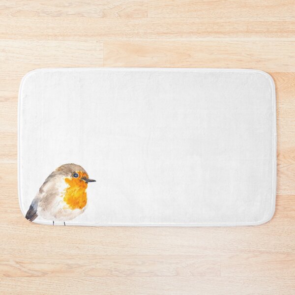 Item preview, Copy of Orange Robin Watercolor Painting Garden Bird Art 6 designed and sold by ColorandColor.