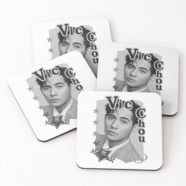 Item preview, Vic Chou Taiwanese Actor Chinese Actor Cdrama Chinese Entertainment Black and White Collage Digital Art Portrait designed and sold by AJUNICE STUDIO.