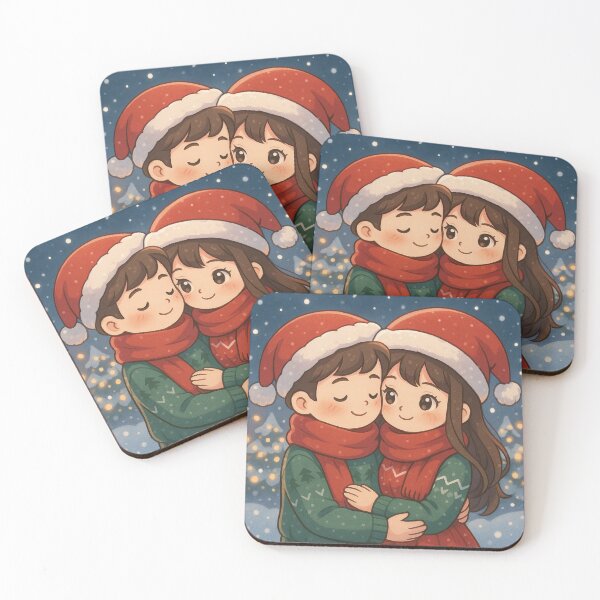 Item preview, Christmas Cute Couple in Winter Wonderland designed and sold by Sadia  Jannat.