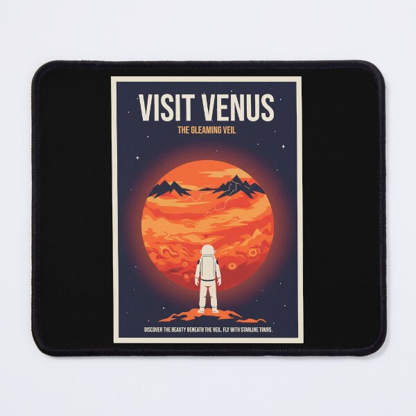 Item preview, Visit the Solar System, Venus -- Retro-Futuristic Space Travel Poster designed and sold by WertyShop.
