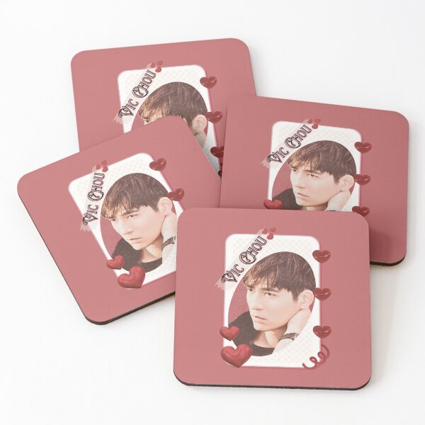 Item preview, Vic Chou Taiwanese Actor Chinese Actor Cdrama Chinese Entertainment Card Red Aesthetic Collage Design designed and sold by AJUNICE STUDIO.