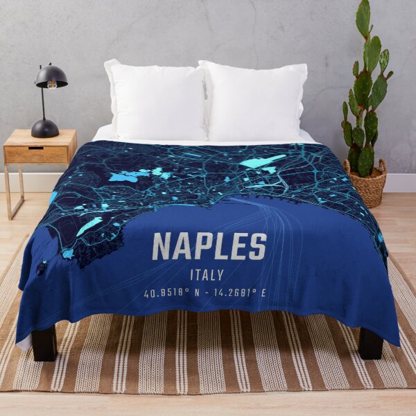Item preview, Naples Midnight City Map designed and sold by HomeLivingCo.