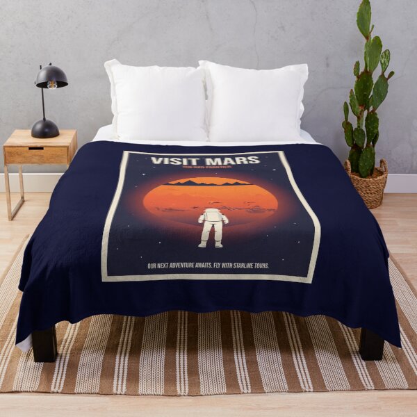 Item preview, Visit the Solar System, Mars -- Retro-Futuristic Space Travel Poster designed and sold by WertyShop.