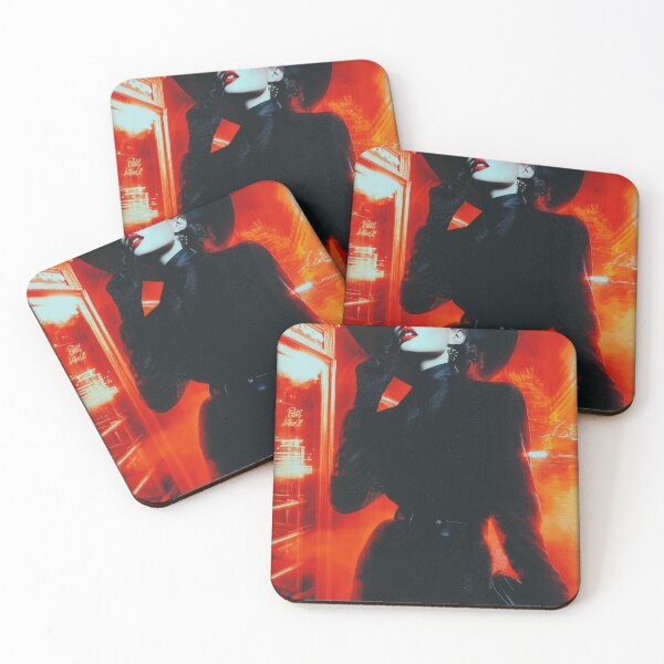 Item preview, Lady in red in London - glamorous fashion portrait designed and sold by KsaveraArt.
