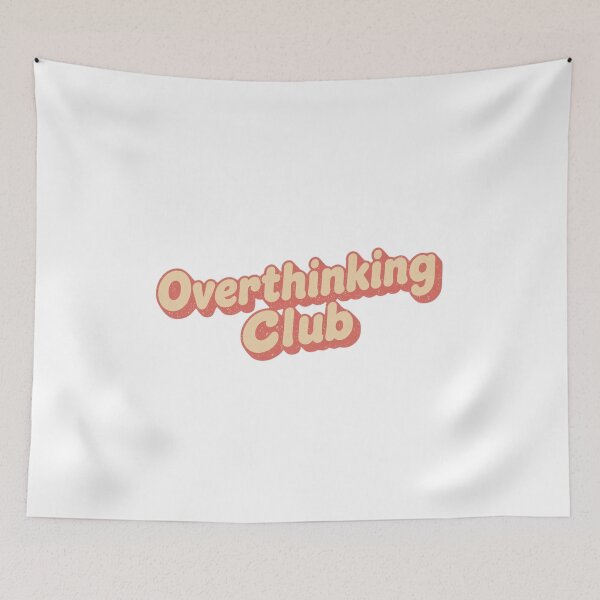 Item preview, Overthinking Club Retro 70s Bubble Font Text designed and sold by Vallentinez.