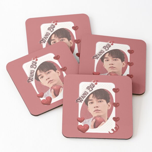 Item preview, Wang Ziqi (王子奇) (Xin Qi) Chinese Actor Cdrama Chinese Entertainment Card Red Aesthetic Collage Design designed and sold by AJUNICE STUDIO.