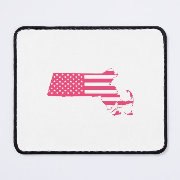Item preview, Massachusetts USA Flag Silhouette – Stars and Stripes State Outline designed and sold by Paper Drip.