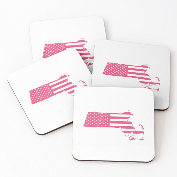 Item preview, Massachusetts USA Flag Silhouette – Stars and Stripes State Outline designed and sold by Paper Drip.