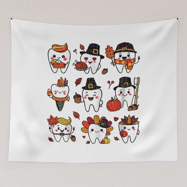 Item preview, Thanksgiving Turkey, Tooth Thanksgiving, Thanksgiving Dental Dentist designed and sold by AddlPoolart.