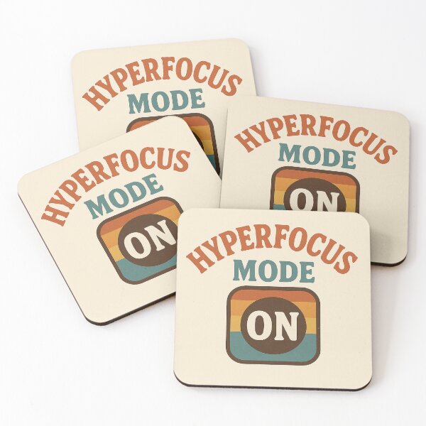 Item preview, Hyperfocus Mode On – Retro ADHD Humor Design designed and sold by kopcollage.