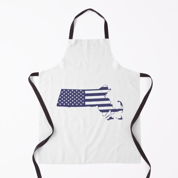 Item preview, Massachusetts USA Flag Silhouette – Stars and Stripes State Outline designed and sold by Paper Drip.