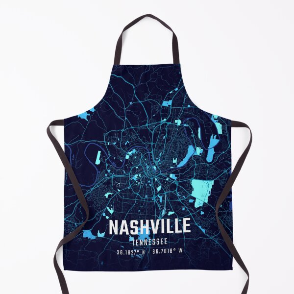 Item preview, Nashville Midnight City Map designed and sold by HomeLivingCo.