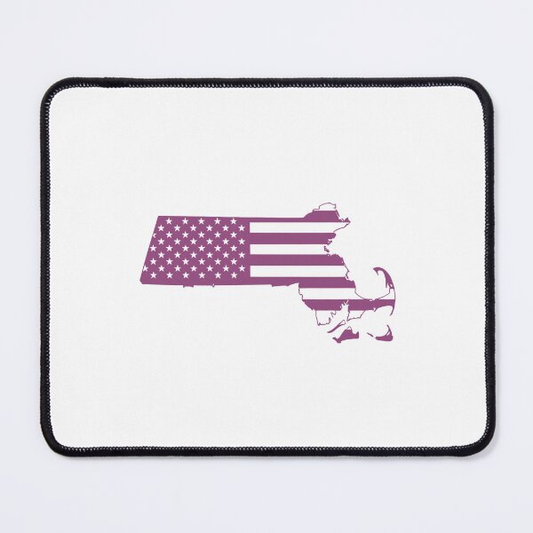 Item preview, Massachusetts USA Flag Silhouette – Stars and Stripes State Outline designed and sold by Paper Drip.