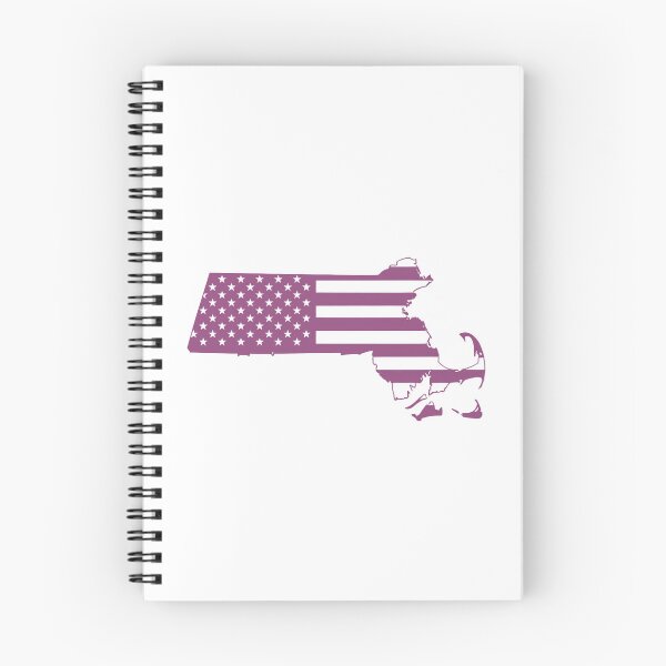 Item preview, Massachusetts USA Flag Silhouette – Stars and Stripes State Outline designed and sold by Paper Drip.