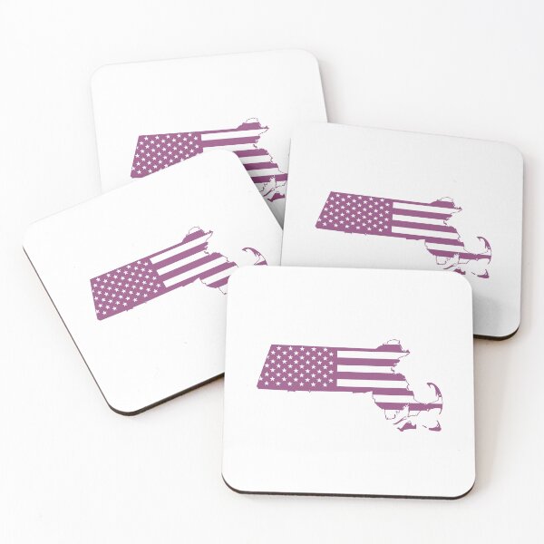 Item preview, Massachusetts USA Flag Silhouette – Stars and Stripes State Outline designed and sold by Paper Drip.