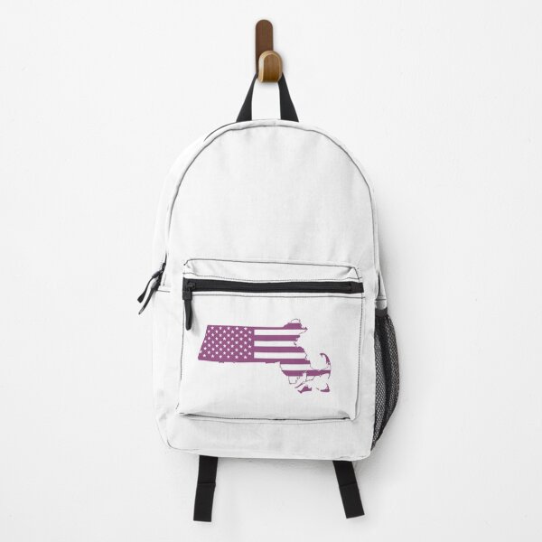 Item preview, Massachusetts USA Flag Silhouette – Stars and Stripes State Outline designed and sold by Paper Drip.