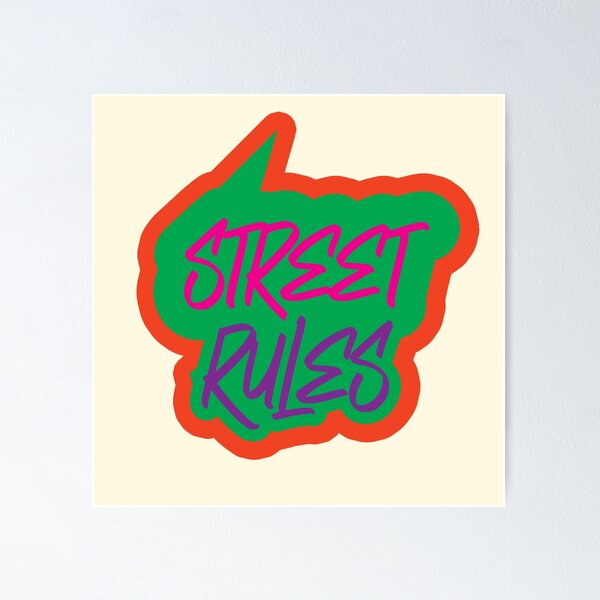 Item preview, Street Rules Graffiti Urban Style Art designed and sold by CharlottePlaceArt.