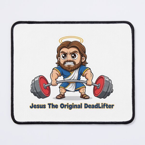 Item preview, Christian Apparel - Jesus The Original Deadlifter - CHIBI designed and sold by FaithFitted.