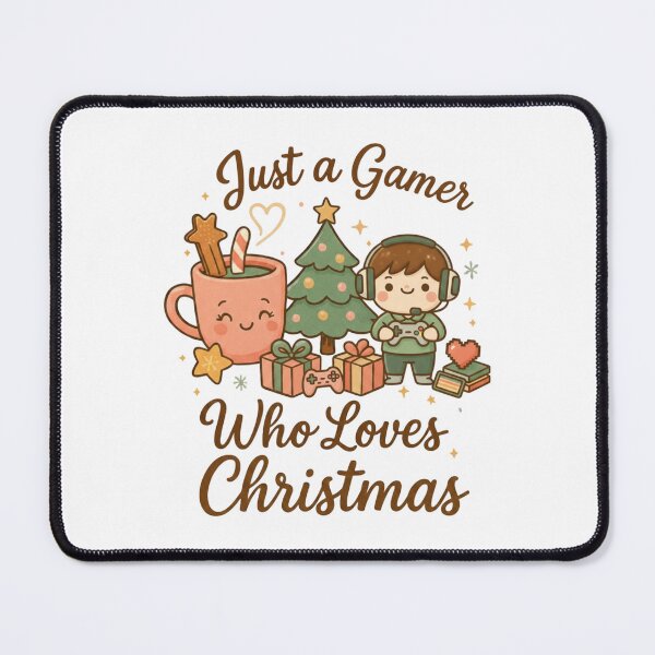 Item preview, Cute Gamer Christmas Shirt – Kawaii Gaming Holiday Design – Just a Gamer Who Loves Christmas – Cozy Xmas Gift for Gamers designed and sold by PrintedWithSoul.