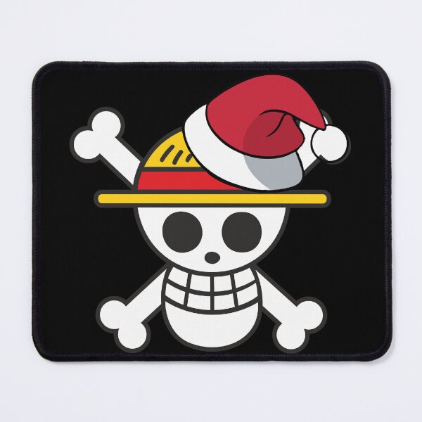 Item preview, Straw Hat Inspired Christmas Logo – Pirate Symbol with Santa Hat designed and sold by T-Chou.