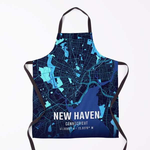 Item preview, New Haven Midnight City Map designed and sold by HomeLivingCo.