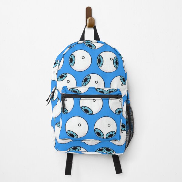 Item preview, Pattern of Cartoon Eyeballs on Blue Background designed and sold by kyokyyosei.