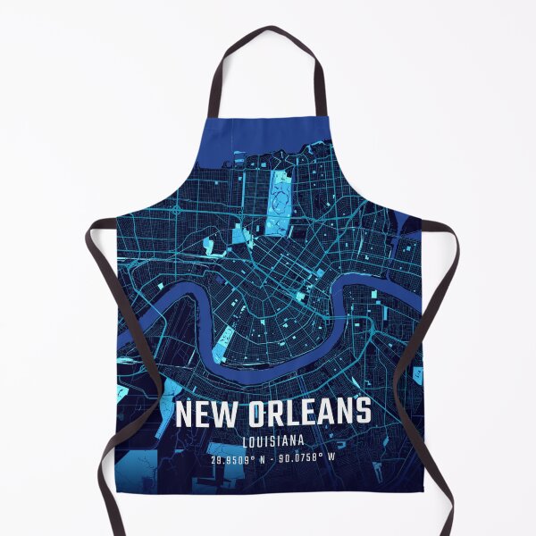 Item preview, New Orleans Midnight City Map designed and sold by HomeLivingCo.
