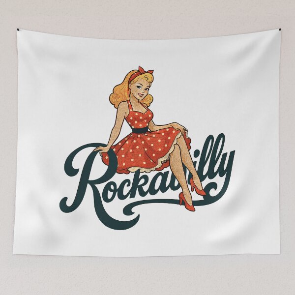 Item preview, Rockabilly Pin-Up Woman 50s Petticoat Gift designed and sold by Pineapple-Tree.