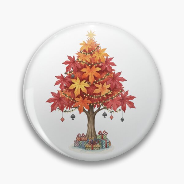 Item preview, Festive Maple Tree Botanical Illustration  designed and sold by Ateliê dos Naipes .