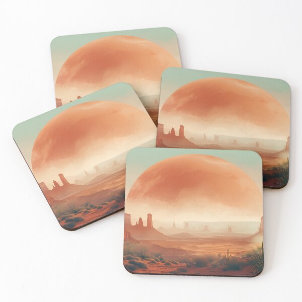 Item preview, Alien Desert Under Giant Planet designed and sold by Design-Illusi0n.