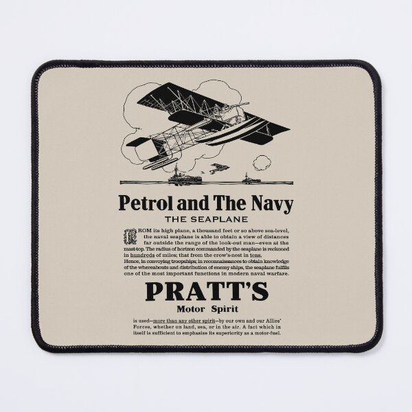 Item preview, WW1 Naval Short Type 184 Seaplane Battleship Scene - Pratt’s Petrol designed and sold by MilitaryMart.