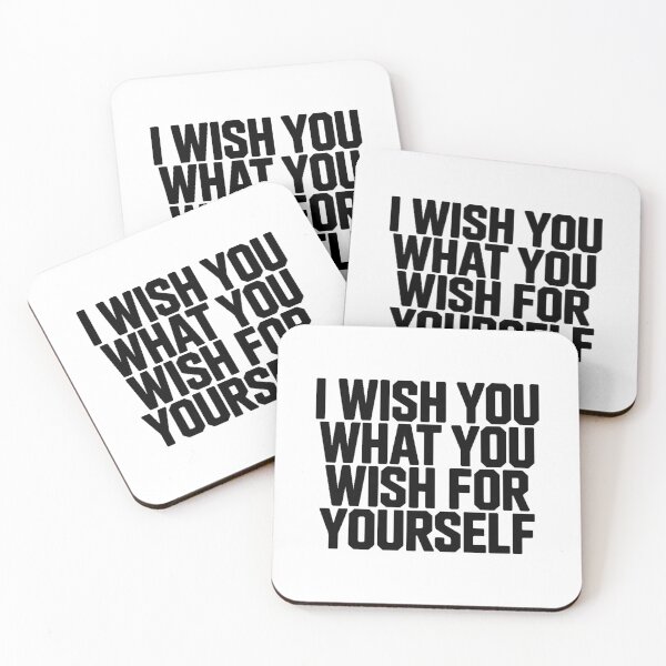 Item preview, I Wish You What You Wish For Yourself | Bold Statement Typography designed and sold by DabrowskiDesign.