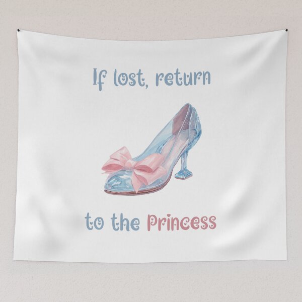 Item preview, Glass Slipper with Pink Bow – If Lost, Return to the Princess | Fairytale Aesthetic Design designed and sold by ChibiNekoSpace.