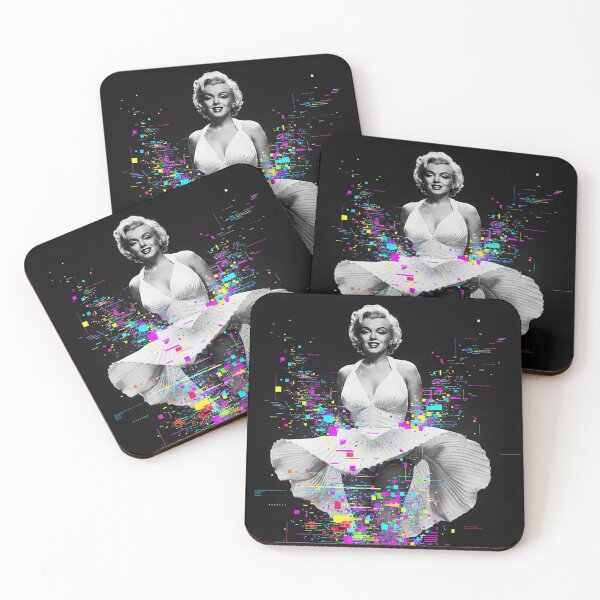 Item preview, Monroe's Digital Breeze: Iconic Glitch Art Portrait designed and sold by AgingeR.