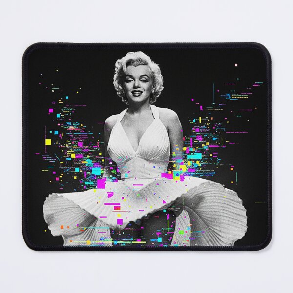 Item preview, Monroe's Digital Breeze: Iconic Glitch Art Portrait designed and sold by AgingeR.