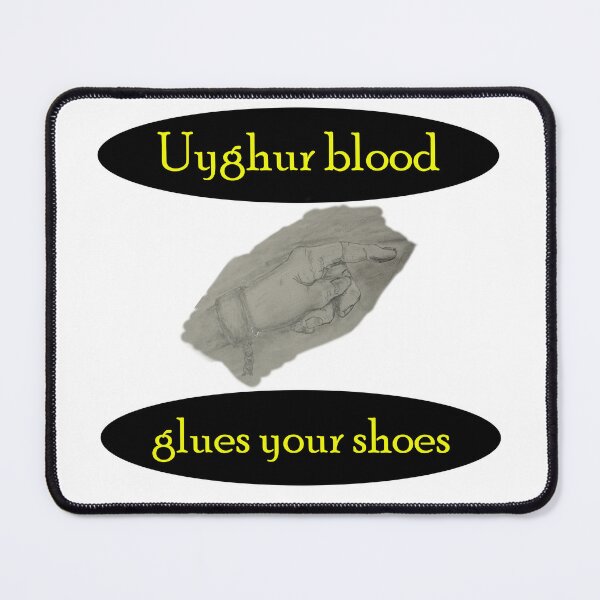 Item preview, Uyghur blood glues your shoes  designed and sold by Visual-Minds.