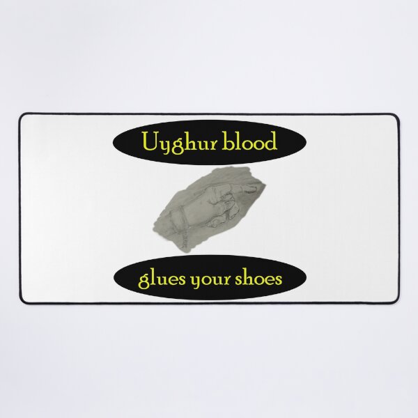 Item preview, Uyghur blood glues your shoes designed and sold by Visual-Minds.