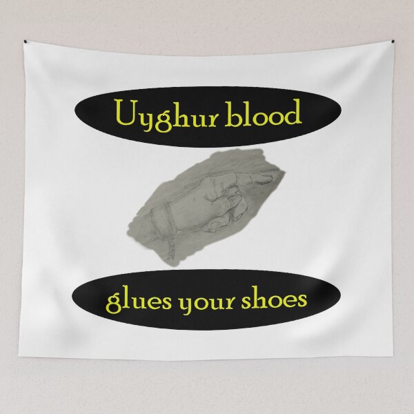 Item preview, Uyghur blood glues your shoes  designed and sold by Visual-Minds.