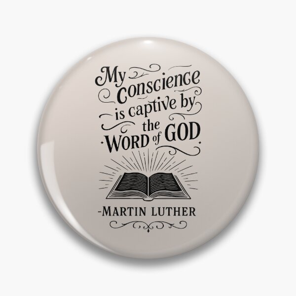 Item preview, Reformed Theology Quote Martin Luther Bible Scripture Design - Black Lettering designed and sold by Glory After Tears.