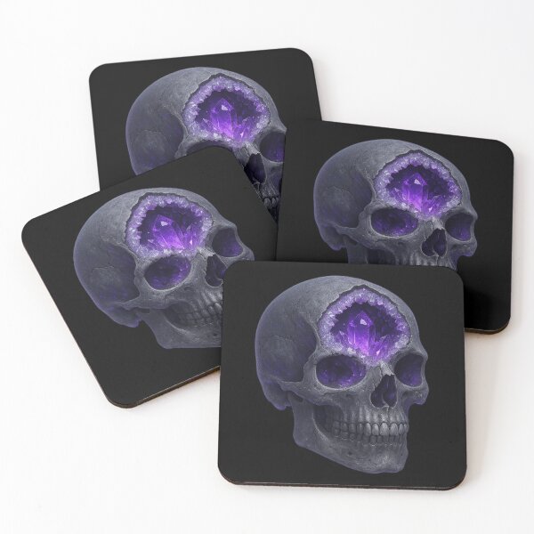 Item preview, Meteorite Iron Skull (Widmanstätten Pattern) designed and sold by LaNadaYFundante.